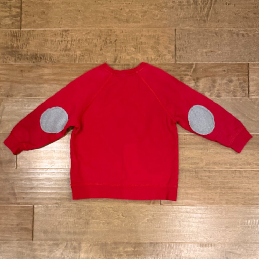 HANNA ANDERSSON kid's red sweatshirt with dog design (110/U.S. 5) - Picture 3 of 5